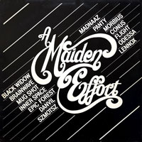 link to front sleeve of 'A Maiden Effort' compilation LP from 1979