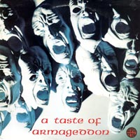 link to front sleeve of 'A Taste Of Armageddon' compilation LP from 1989