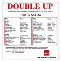 link to back sleeve of 'Double Up' compilation DLP from 1987