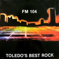 link to front sleeve of 'FM 104: Toledo's Best Rock 2' compilation LP from 1982