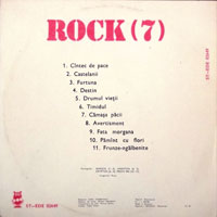 link to back sleeve of 'Formații Rock (7)' compilation LP from 1985