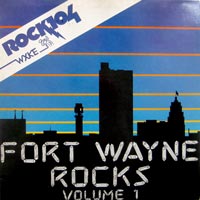 link to front sleeve of 'Fort Wayne Rocks Volume 1' compilation LP from 1985