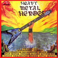 link to front sleeve of 'Heavy Metal Heroes' compilation LP from 1981