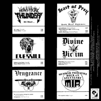 link to back sleeve of 'Heavy Metal Sampler' compilation LP from 1984