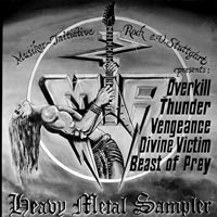link to front sleeve of 'Heavy Metal Sampler' compilation LP from 1984