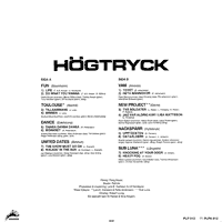 link to back sleeve of 'Högtryck' compilation LP from 1982
