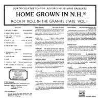 link to back sleeve of 'Home Grown In N.H.: Rock 'N Roll In The Granite State Vol. II' compilation LP from 1983