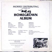 link to back sleeve of 'The KOZZ 105 Homegrown Album' compilation LP from 1982