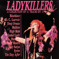 link to front sleeve of 'Ladykillers' compilation LP from 1986