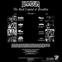 link to back sleeve of 'L'Amour Rocks' compilation LP from 1987