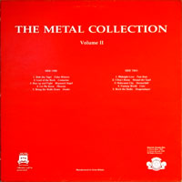 link to back sleeve of 'The Metal Collection Volume II' compilation LP from 1987