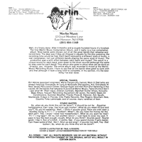 link to back sleeve of 'Merlin Music Presents...' compilation LP from 1987