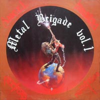 link to front sleeve of 'Metal Brigade Vol. 1' compilation LP from 1987
