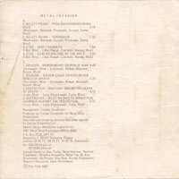 link to back sleeve of 'Metal Invasion' compilation MC from 1987