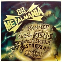 link to front sleeve of 'Metalmania 88' compilation LP from 1988