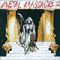link to front sleeve of 'Metal Massacre V' compilation LP from 1984