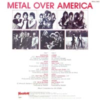 link to back sleeve of 'Metal Over America' compilation LP from 1984