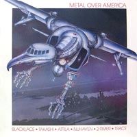 link to front sleeve of 'Metal Over America' compilation LP from 1984