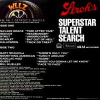 link to back sleeve of 'WLLZ Motor City Rocks III' compilation LP from 1984