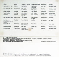 link to back sleeve of 'The New New England Debut Volume II' compilation MC from 1988