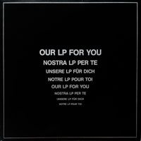 link to front sleeve of 'Our LP For You' compilation LP from 1989