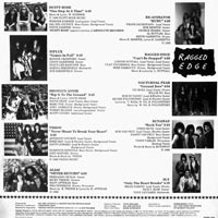 link to back sleeve of 'Queens Village Rocks: Volume I' compilation LP from 1988