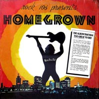 link to front sleeve of 'Rock 106 Presents Homegrown' compilation LP from 1980