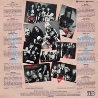 link to back sleeve of 'Rocket - Caught In Steel' compilation LP from 1985