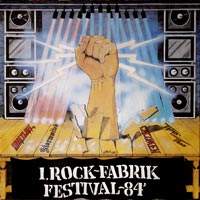 link to front sleeve of '1.Rock-Fabrik Festival-84'' compilation LP from 1984