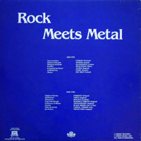 link to back sleeve of 'Rock Meets Metal - Volume II' compilation LP from 1987