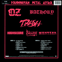 link to back sleeve of 'Scandinavian Metal Attack II' compilation LP from 1984