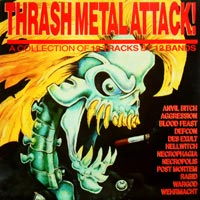 link to front sleeve of 'Thrash Metal Attack' compilation LP from 1986