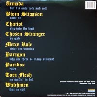 link to back sleeve of 'Underground Metal' compilation LP from 1988