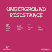 link to back sleeve of 'Underground Resistance Volume I' compilation LP from 1987