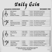 link to back sleeve of 'Unity Gain' compilation DLP from 1982