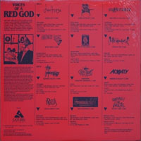 link to back sleeve of 'Voices Of A Red God' compilation LP from 1990