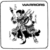 link to front sleeve of 'Warriors' compilation LP from 1982
