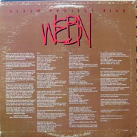 link to back sleeve of 'WEBN Album Project Five' compilation LP from 1980