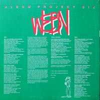 link to back sleeve of 'WEBN Album Project Six' compilation LP from 1981