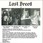 Lost Breed - The Desert Fox / No Hope back of single