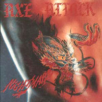 Axe Attack - Nightmare LP, Axe Killer Records pressing from 1986