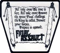 Final Assault - Final Assault / Messenger Of God Shape Pic-EP, Azra pressing from 1987