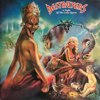 Destroyers - A Night Of The Lusty Queen LP, Barricade Records pressing from 1989