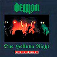 Demon - One Helluva Night DLP/CD, Flametrader pressing from 1990