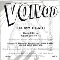 Voivod - Fix My Heart CDS, Mechanic pressing from 1993