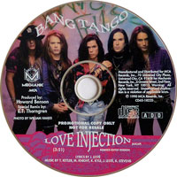 Bang Tango - Love Injection CDS, Mechanic pressing from 1990