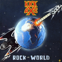 Kick Axe - Rock The World LP/CD, Mercenary Records pressing from 1987