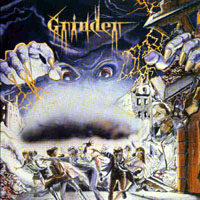 Grinder - Dawn For The Living LP/CD, No Remorse Records pressing from 1988