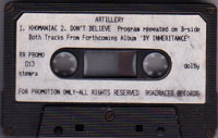 Artillery - Don't Believe / Khomaniac MC, Roadrunner pressing from 1990