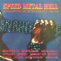 Various - Speed Metal Hell LP, Rock Brigade Records pressing from 1986